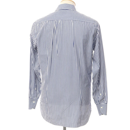 【中古】フランコミヌッチ franco minucci EIGHTMILLION別注 ドレスシャツ
 ホワイトxネイビー【サイズ37】【NVY】【S/S/A/W】【状態ランクC】【メンズ】
【769396】 BPD