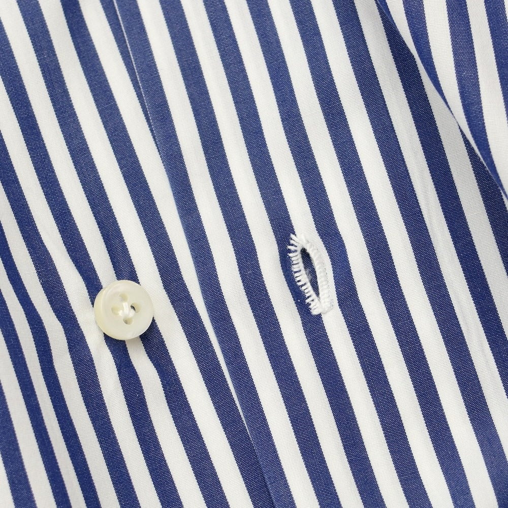 【中古】フランコミヌッチ franco minucci EIGHTMILLION別注 ドレスシャツ
 ホワイトxネイビー【サイズ37】【NVY】【S/S/A/W】【状態ランクC】【メンズ】
【769396】 BPD