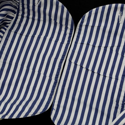 【中古】フランコミヌッチ franco minucci EIGHTMILLION別注 ドレスシャツ
 ホワイトxネイビー【サイズ37】【NVY】【S/S/A/W】【状態ランクC】【メンズ】
【769396】 BPD