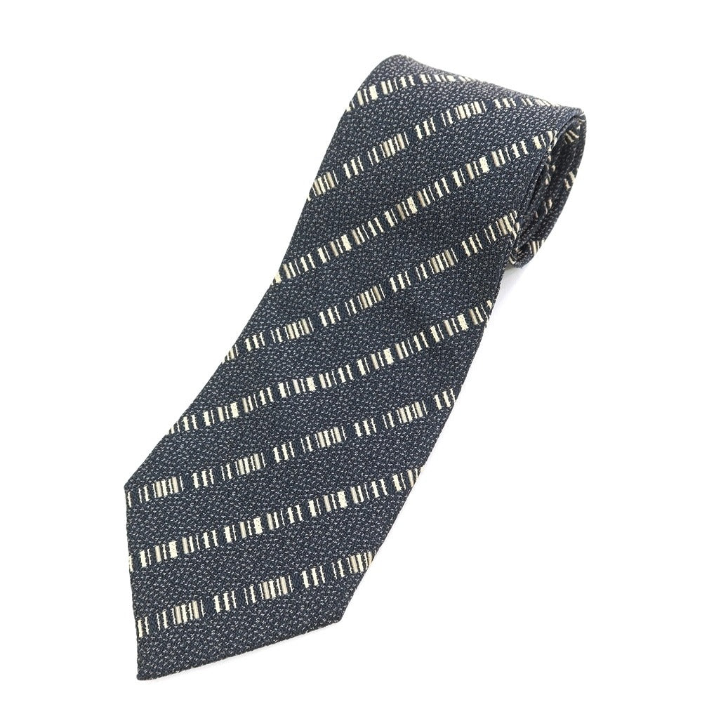 [Used] COMME des GARCONS HOMME Striped 3-fold silk tie, dark blue-green [GRN] [S/S/A/W] [Condition: B] [Men&