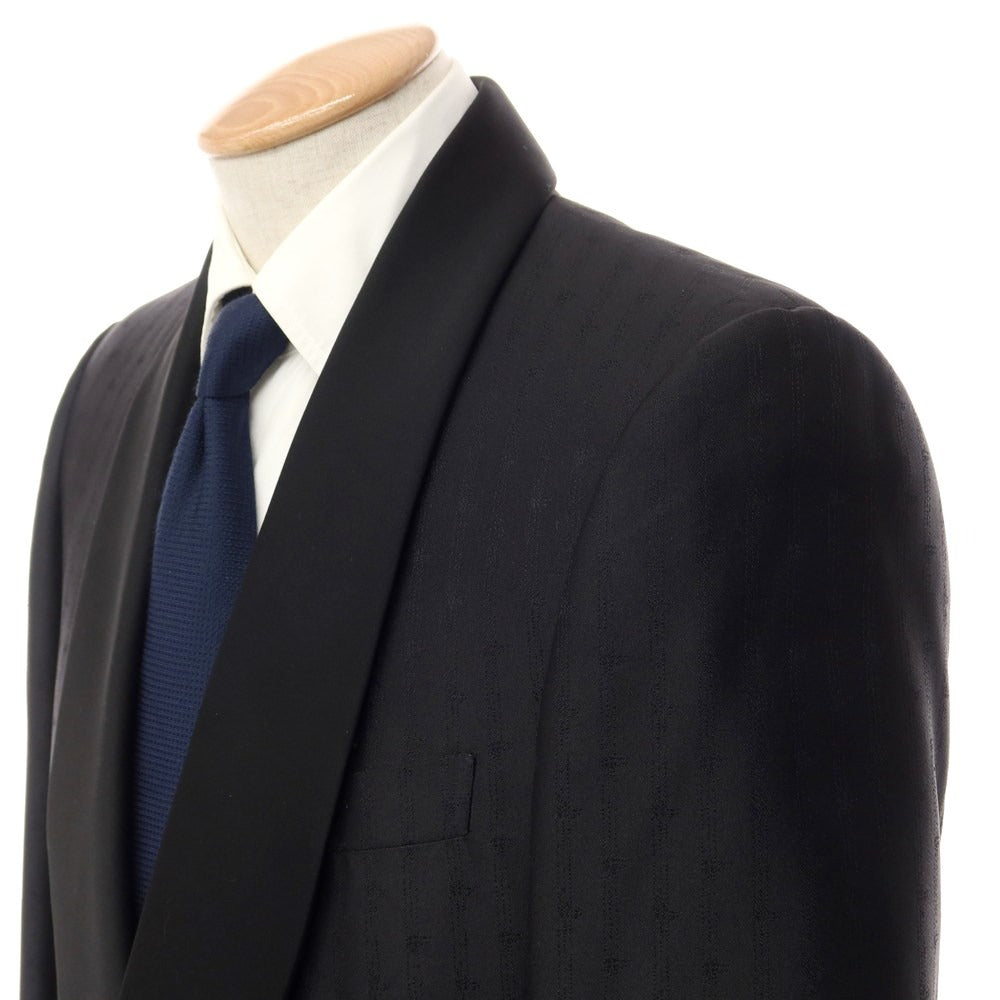 【中古】ベルベスト Belvest シルク 1B セットアップ フォーマルスーツ ブラック【サイズ44】【BLK】【S/S/A/W】【状態ランクB】【メンズ】【769376】
