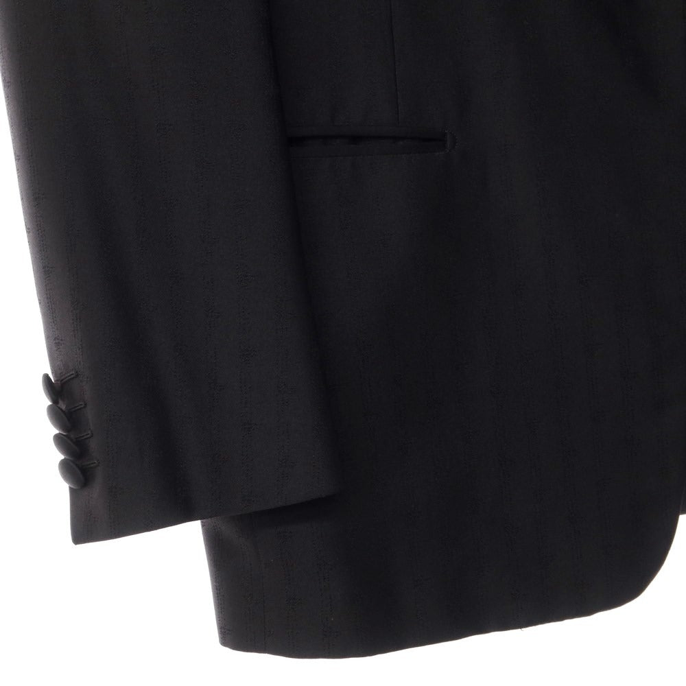 【中古】ベルベスト Belvest シルク 1B セットアップ フォーマルスーツ ブラック【サイズ44】【BLK】【S/S/A/W】【状態ランクB】【メンズ】【769376】