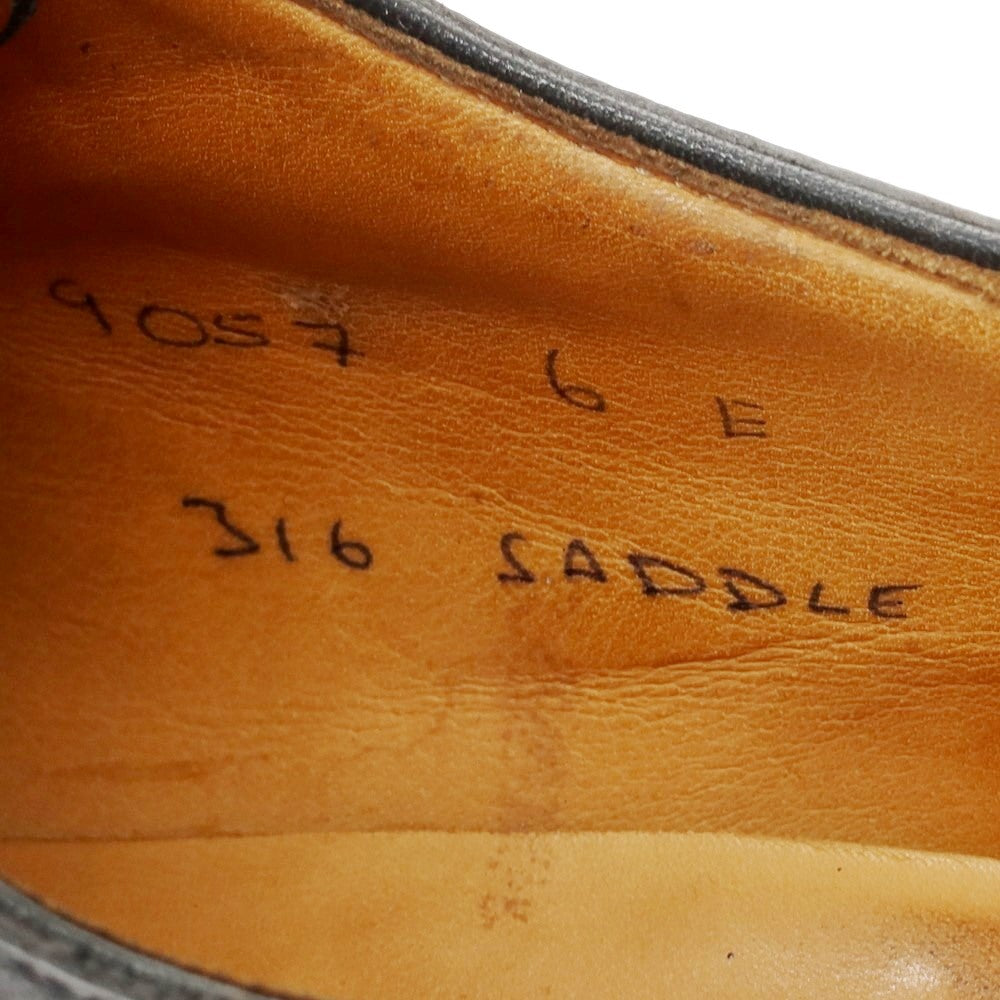 [Used] John Lobb Cottage Line SADDLE Saddle Shoes Black [Size 6E] [BLK] [S/S/A/W] [Condition Rank B] ​​[Men&