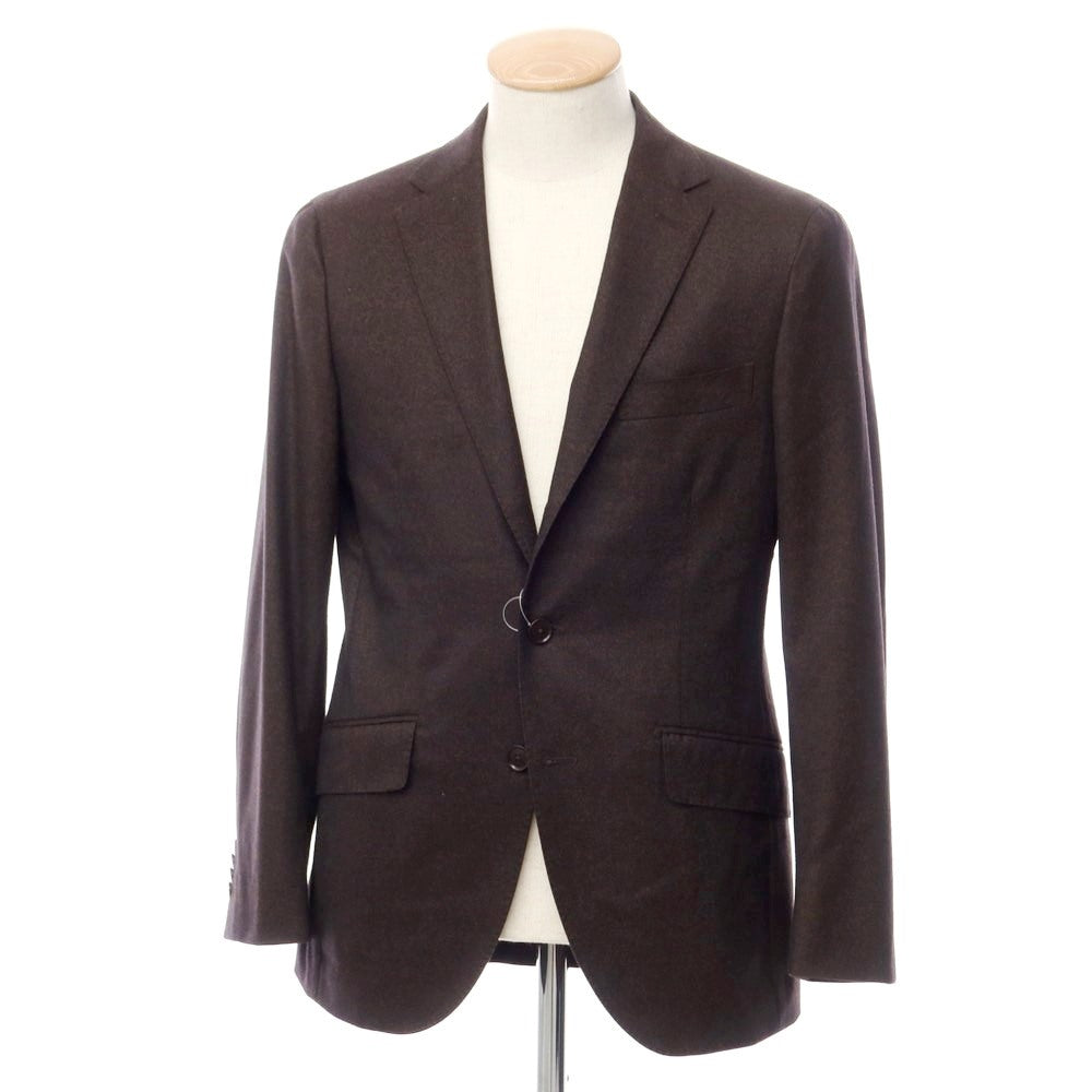 【中古】グリーンレーベルリラクシング green label relaxing ウール アンコン テーラードジャケット ダークブラウン【サイズ44】【BRW】【A/W】【状態ランクB】【メンズ】【768994】