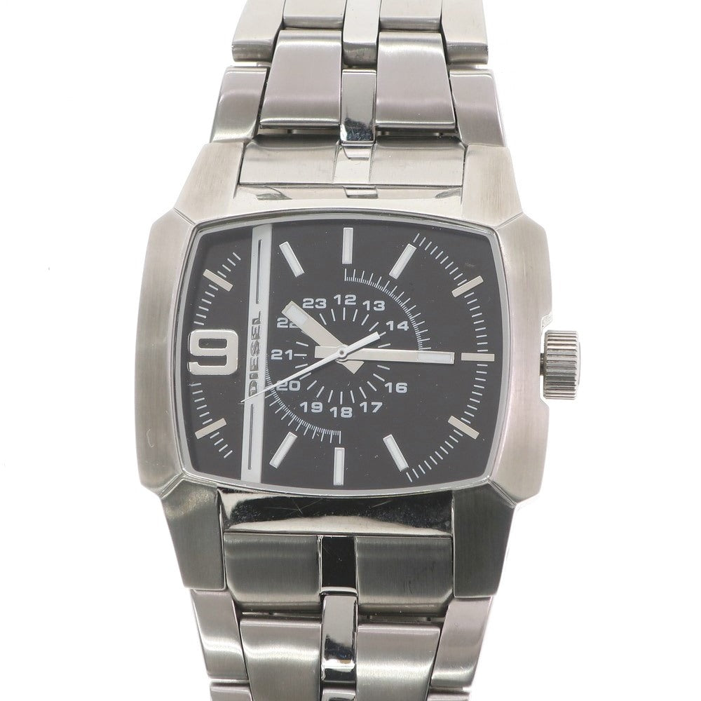 [Used] Diesel DIESEL DZ-1154 Stainless Steel Quartz Square Watch Silver [S/S/A/W] [Condition Rank B] ​​[Men&