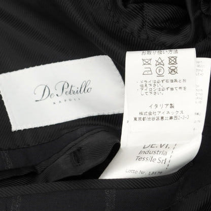【中古】デペトリロ DE PETRILLO ウール チェック 3B セットアップ スーツ ブラック【サイズ48】【BLK】【S/S】【状態ランクB】【メンズ】【759873】
[DPD]