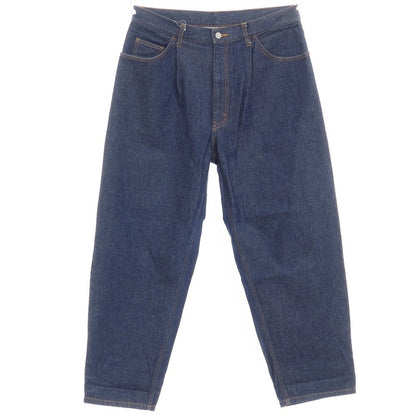 【中古】ビームス BEAMS NEW STANDARD ワイド 1プリーツ デニムパンツ ジーンズ ネイビー【サイズL】【NVY】【S/S/A/W】【状態ランクB】【メンズ】【769371】