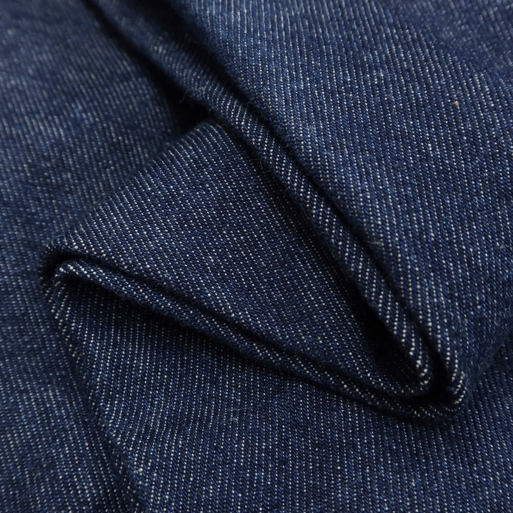 【中古】ビームス BEAMS NEW STANDARD ワイド 1プリーツ デニムパンツ ジーンズ ネイビー【サイズL】【NVY】【S/S/A/W】【状態ランクB】【メンズ】【769371】