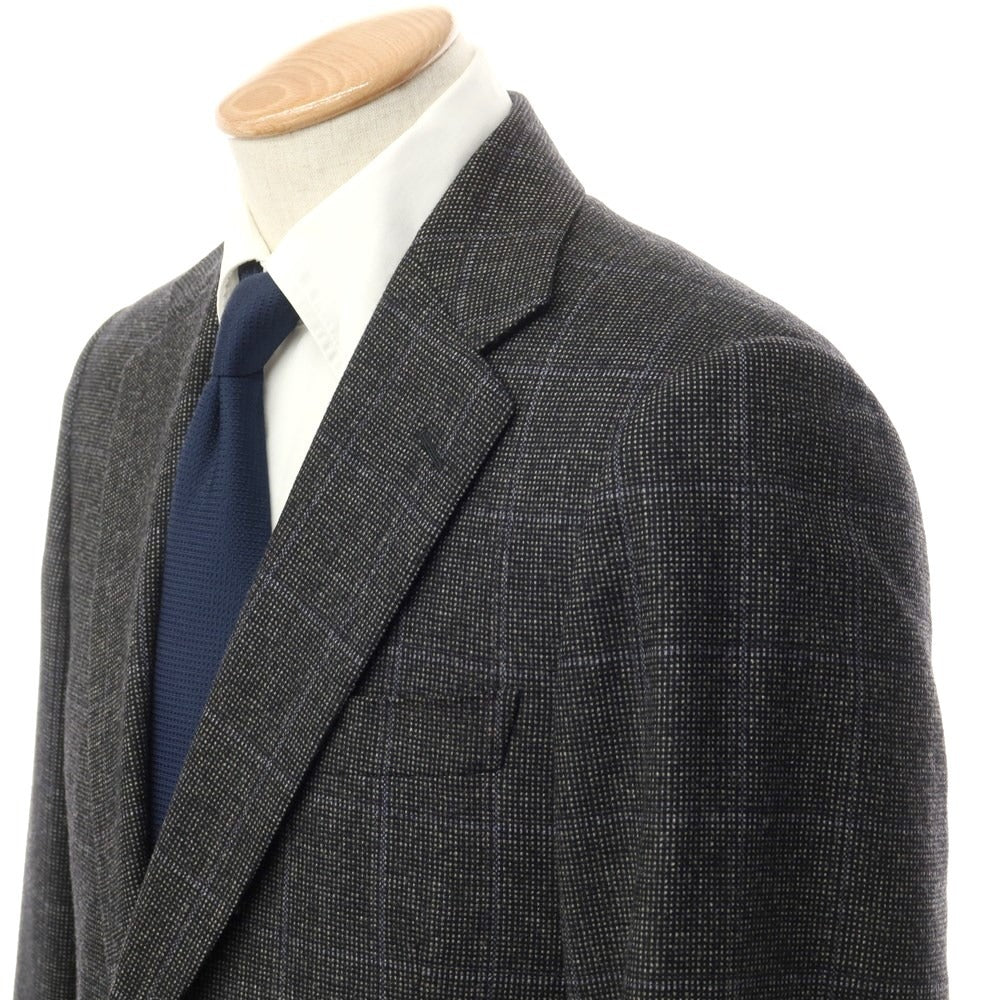 [Used] Paul Stuart Wool Cashmere Check 2B Suit Set Black x Grey [Size 44 Drop.7R] [GRY] [A/W] [Condition Rank B] ​​[Men&