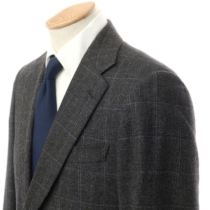 [Used] Paul Stuart Wool Cashmere Check 2B Suit Set Black x Grey [Size 44 Drop.7R] [GRY] [A/W] [Condition Rank B] ​​[Men&
