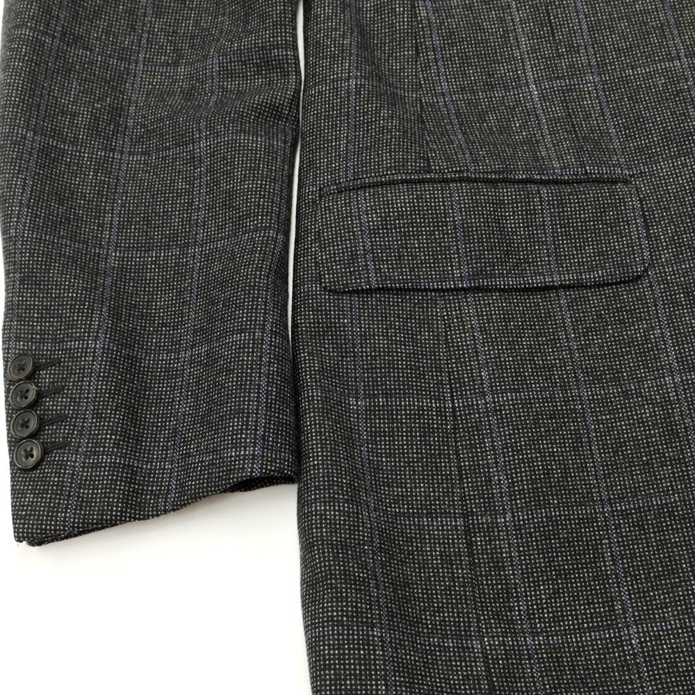 [Used] Paul Stuart Wool Cashmere Check 2B Suit Set Black x Grey [Size 44 Drop.7R] [GRY] [A/W] [Condition Rank B] ​​[Men&