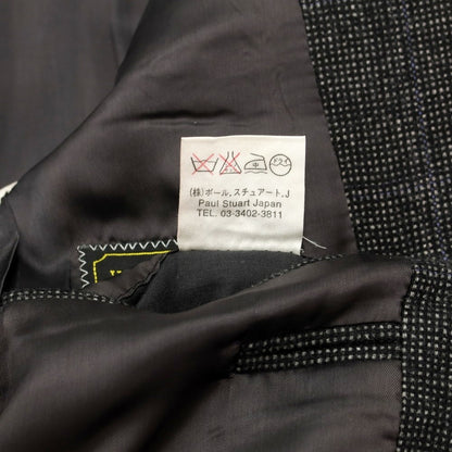 [Used] Paul Stuart Wool Cashmere Check 2B Suit Set Black x Grey [Size 44 Drop.7R] [GRY] [A/W] [Condition Rank B] ​​[Men&