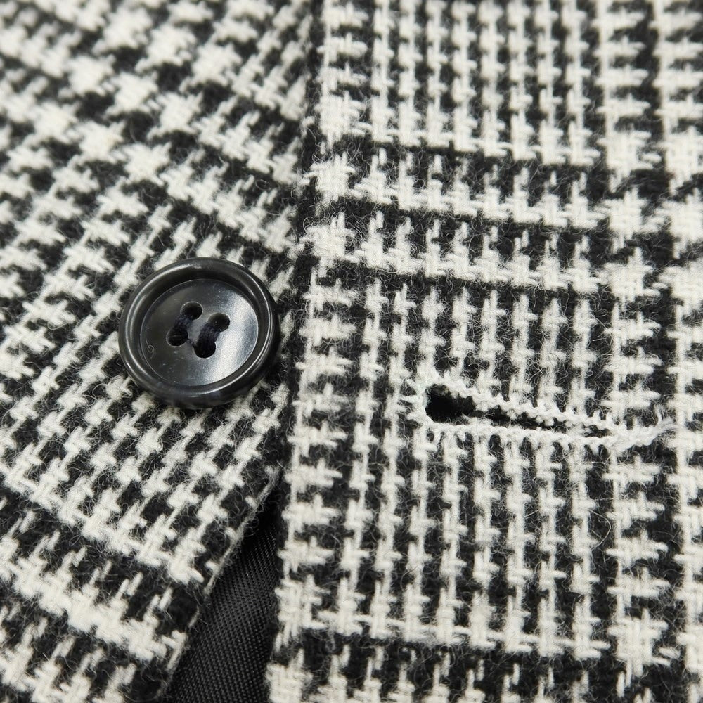 [Used] Giannetto polyester wool gilet vest, black x white [Size 44] [BLK] [A/W] [Condition Rank B] ​​[Men&