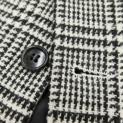 [Used] Giannetto polyester wool gilet vest, black x white [Size 44] [BLK] [A/W] [Condition Rank B] ​​[Men&