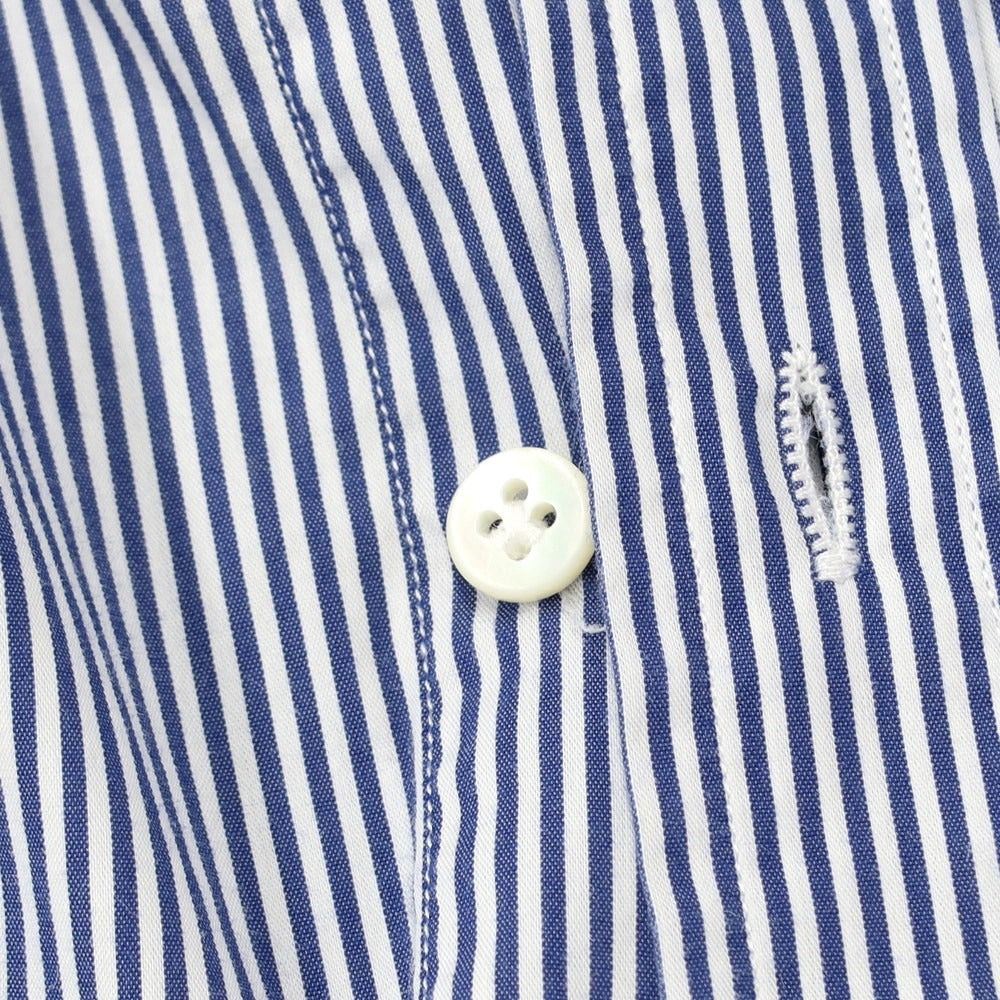 【中古】バグッタ Bagutta ドレスシャツ
 ホワイトxネイビー【サイズ38】【NVY】【S/S/A/W】【状態ランクB】【メンズ】
【769395】 BPD