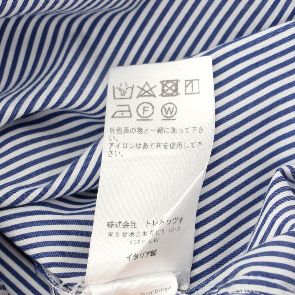 【中古】バグッタ Bagutta ドレスシャツ
 ホワイトxネイビー【サイズ38】【NVY】【S/S/A/W】【状態ランクB】【メンズ】
【769395】 BPD