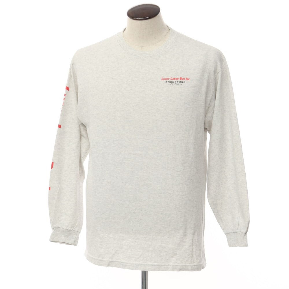 [Used] LABOR Cotton Long Sleeve Crew Neck T-Shirt Light Gray [Size L] [GRY] [S/S/A/W] [Condition Rank C] [Men&