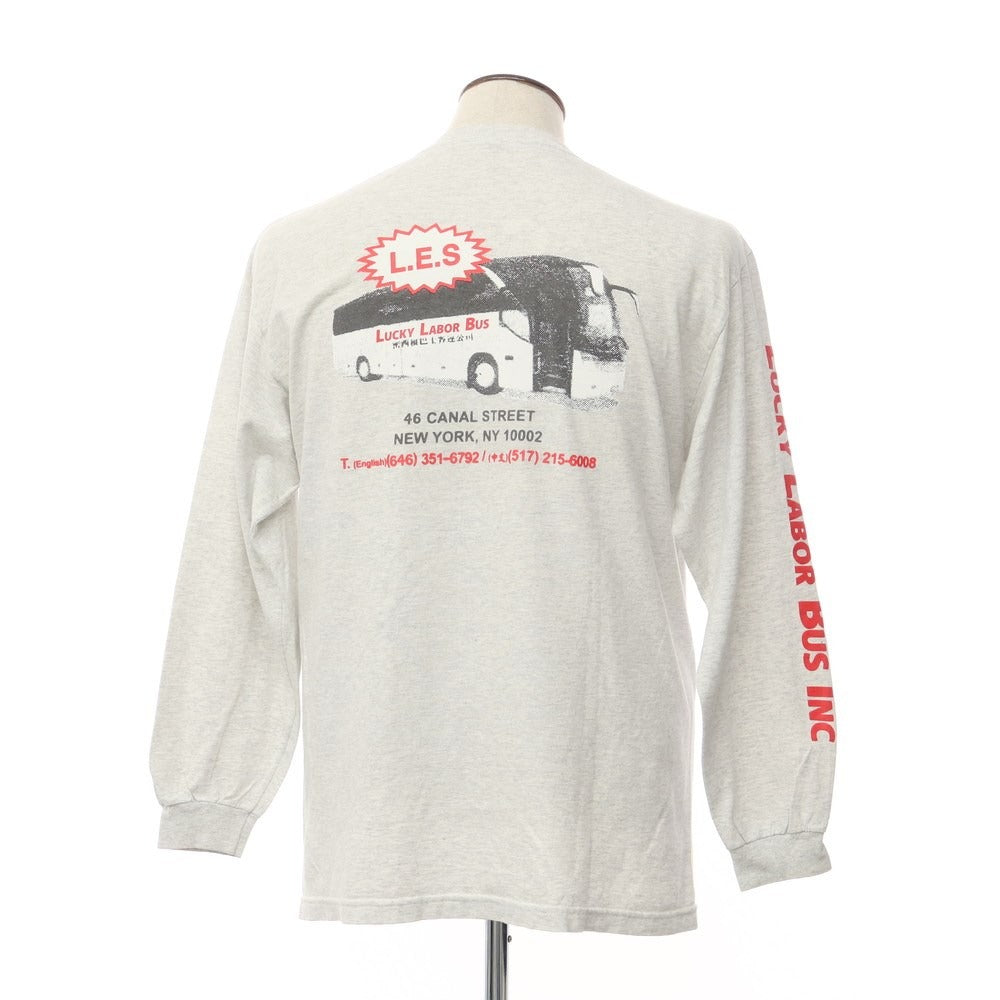 [Used] LABOR Cotton Long Sleeve Crew Neck T-Shirt Light Gray [Size L] [GRY] [S/S/A/W] [Condition Rank C] [Men&