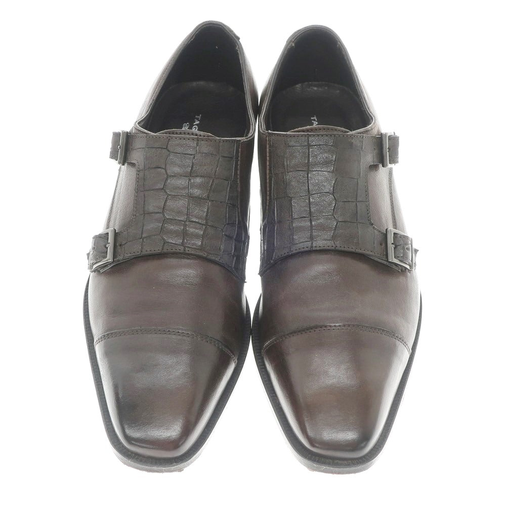 [Used] TAGLIATORE Double Monk Dress Shoes Dark Brown [Size 41] [BRW] [S/S/A/W] [Condition Rank B] ​​[Men&