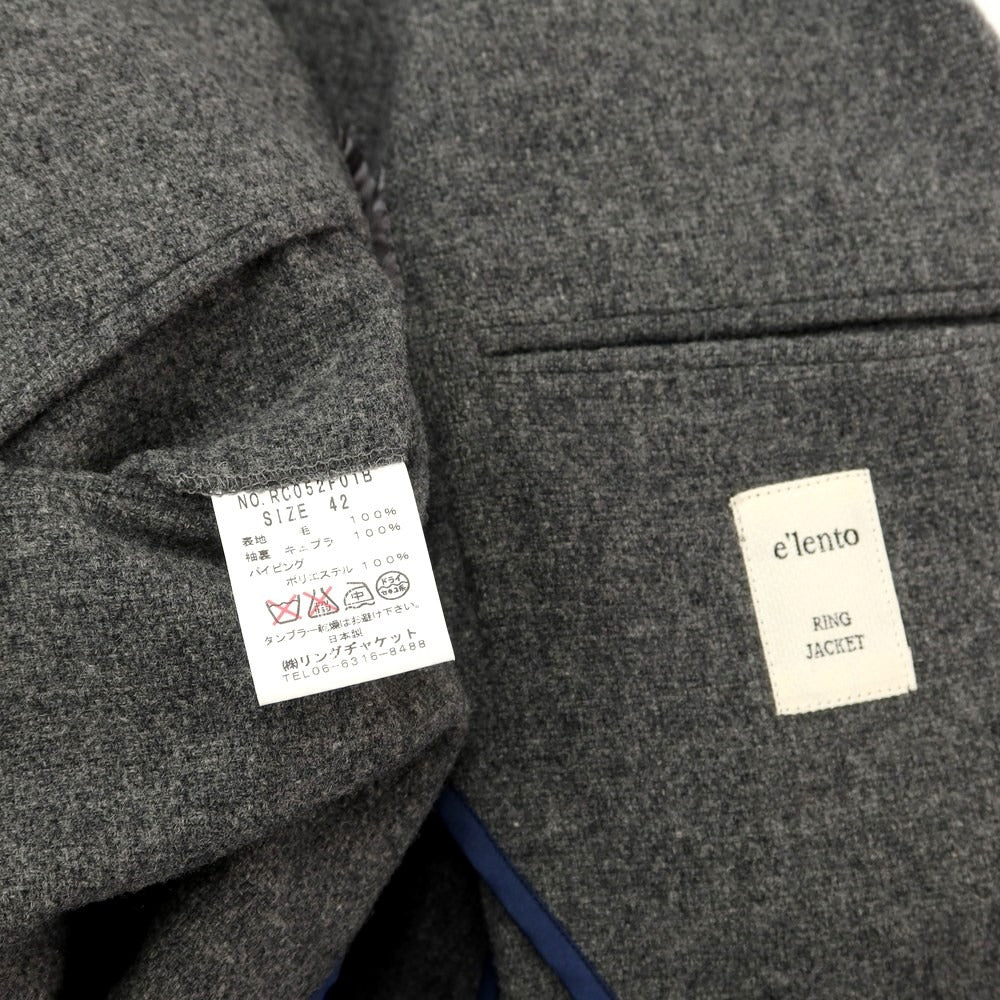 [Used] elento RING JACKET casual jacket
 Gray [Size 42] [GRY] [A/W] [Condition Rank C] [Men&