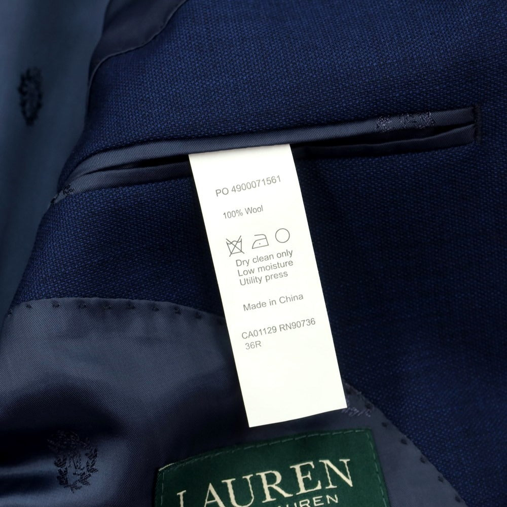 [Used] Ralph Lauren Wool 2B Set-up Suit Navy Blue [Size 36] [NVY] [S/S/A/W] [Condition Rank B] ​​[Men&
