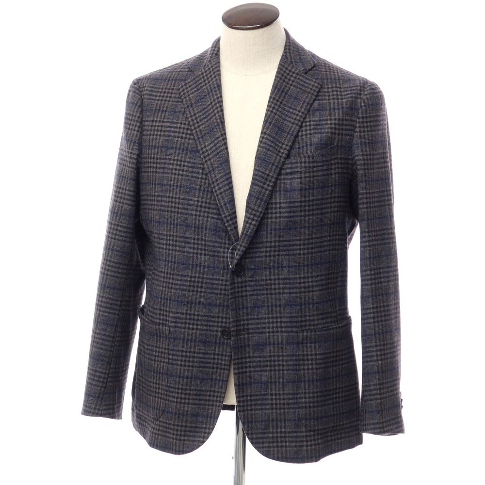 [Used] GAiOLA Wool Check Tailored Jacket Gray x Navy [Size 52] [GRY] [A/W] [Condition Rank C] [Men&