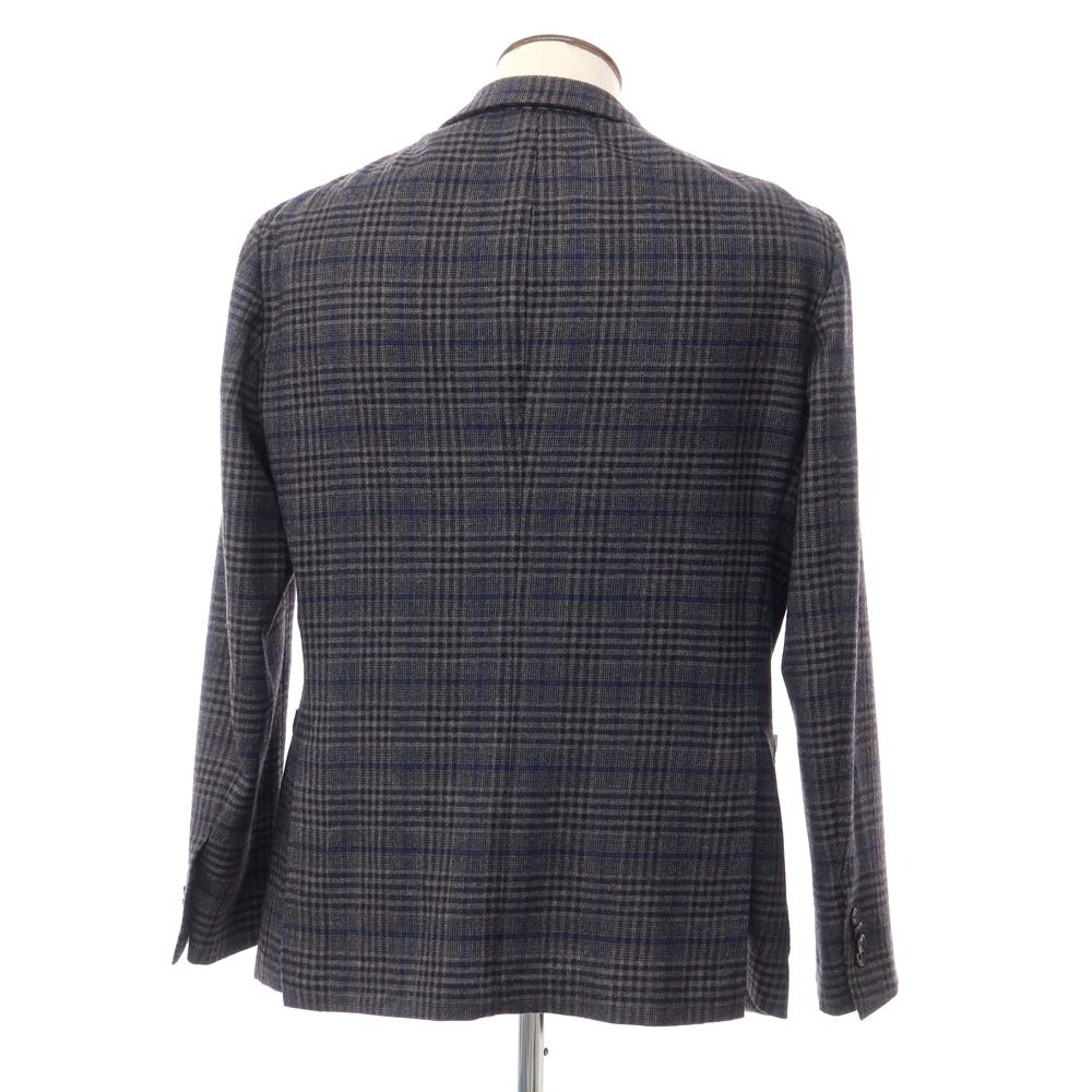 [Used] GAiOLA Wool Check Tailored Jacket Gray x Navy [Size 52] [GRY] [A/W] [Condition Rank C] [Men&