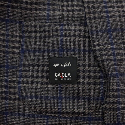 [Used] GAiOLA Wool Check Tailored Jacket Gray x Navy [Size 52] [GRY] [A/W] [Condition Rank C] [Men&