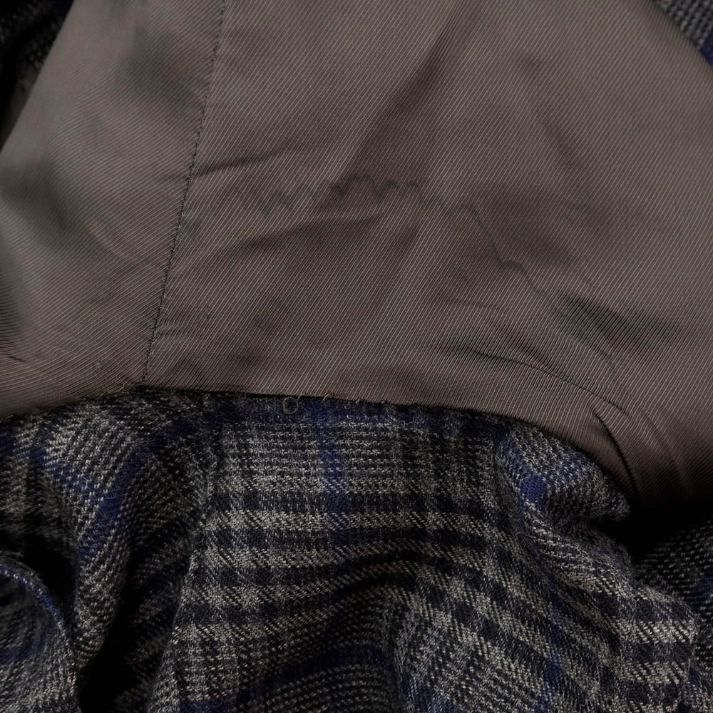 [Used] GAiOLA Wool Check Tailored Jacket Gray x Navy [Size 52] [GRY] [A/W] [Condition Rank C] [Men&