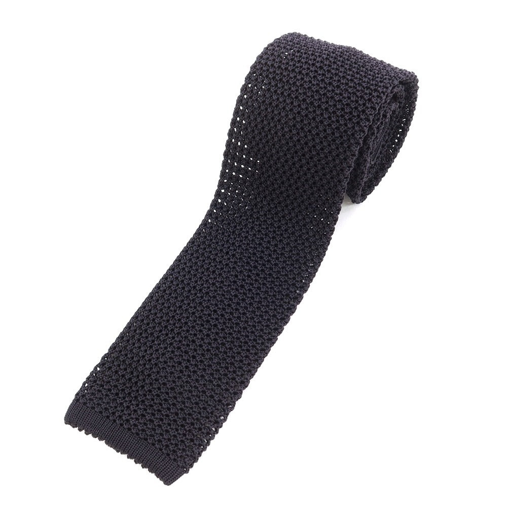[Used] E.MARINELLA Silk Knit Tie Black [BLK] [S/S/A/W] [Condition Rank B] ​​[Men&