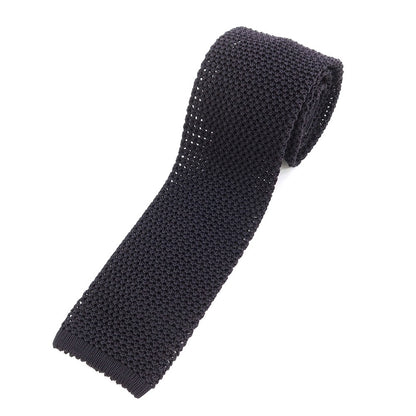 [Used] E.MARINELLA Silk Knit Tie Black [BLK] [S/S/A/W] [Condition Rank B] ​​[Men&