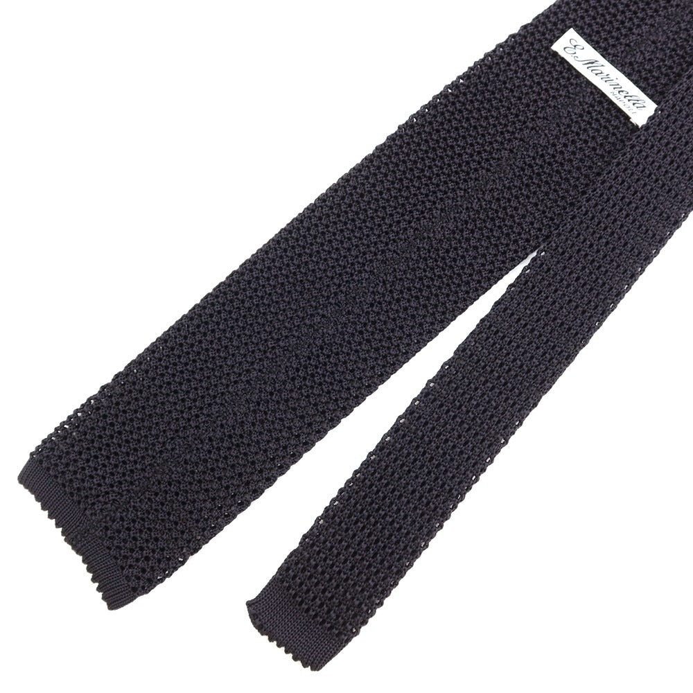 [Used] E.MARINELLA Silk Knit Tie Black [BLK] [S/S/A/W] [Condition Rank B] ​​[Men&