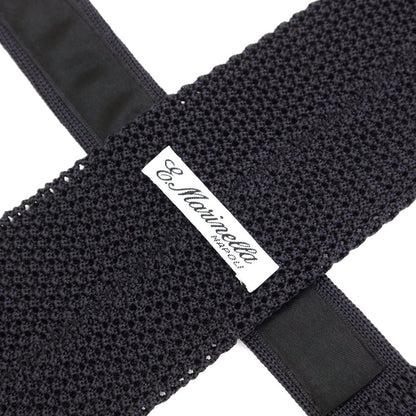 [Used] E.MARINELLA Silk Knit Tie Black [BLK] [S/S/A/W] [Condition Rank B] ​​[Men&