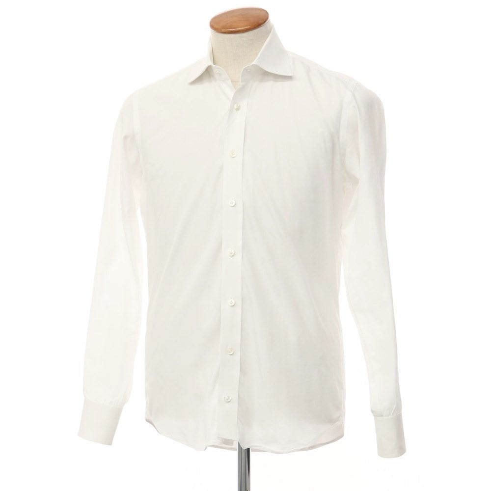 [Used] Emanuel Berg Cotton Semi-Wide Collar Dress Shirt White [Size 39/M] [WHT] [S/S/A/W] [Condition Rank C] [Men&