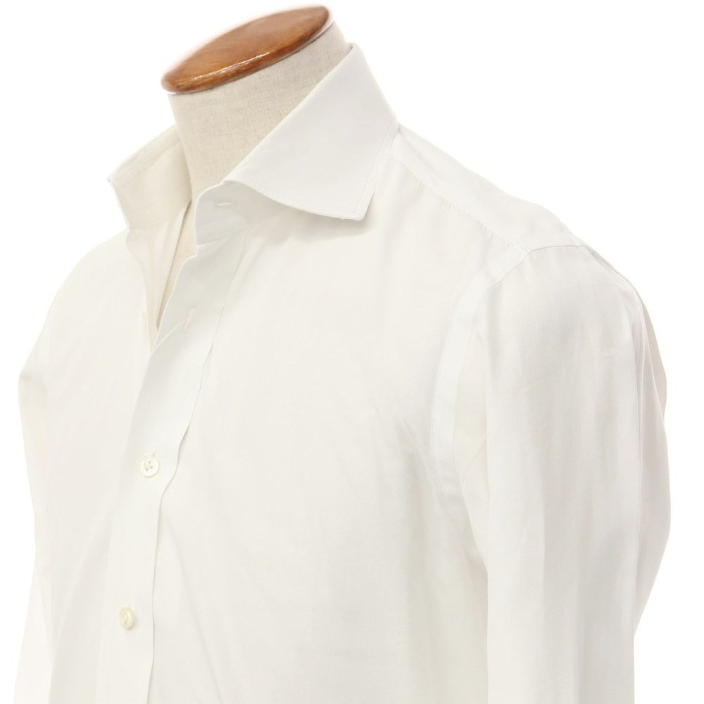 [Used] Emanuel Berg Cotton Semi-Wide Collar Dress Shirt White [Size 39/M] [WHT] [S/S/A/W] [Condition Rank C] [Men&