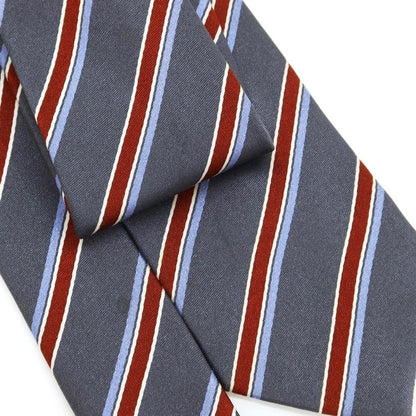 [Used] Stefano Bigi Striped Tri-Fold Silk Tie Grey [GRY] [S/S/A/W] [Condition Rank B] [Men&