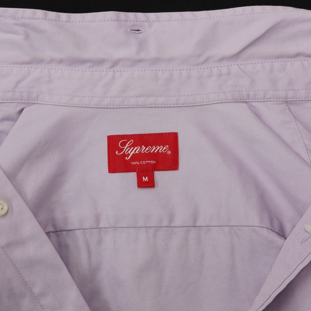 【中古】シュプリーム Supreme 2022年春夏 Small Box Shirt コットン ボタンダウンシャツ ラベンダー【サイズM】【PUP】【S/S/A/W】【状態ランクC】【メンズ】【769383】