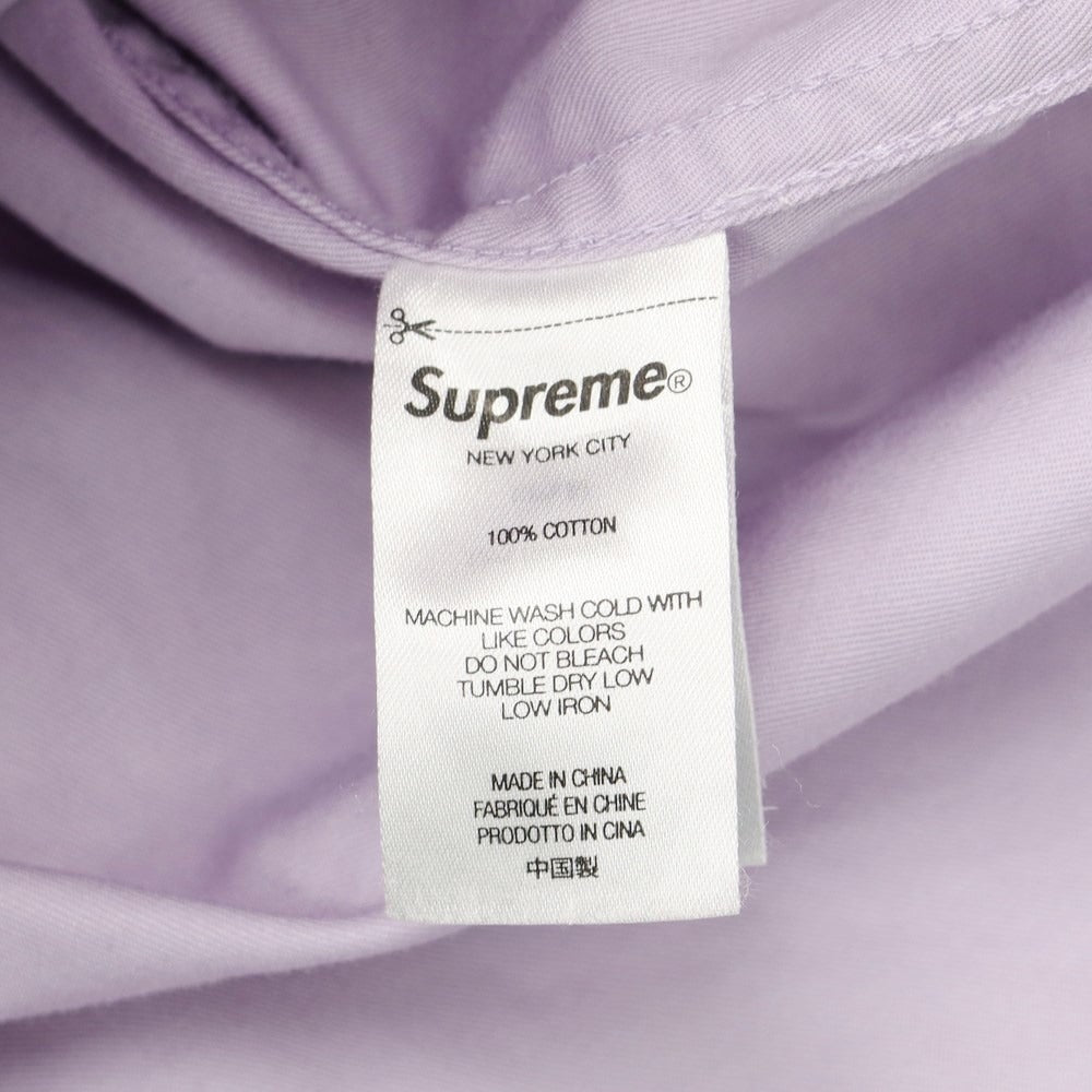 【中古】シュプリーム Supreme 2022年春夏 Small Box Shirt コットン ボタンダウンシャツ ラベンダー【サイズM】【PUP】【S/S/A/W】【状態ランクC】【メンズ】【769383】