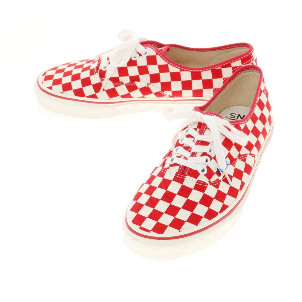 【中古】バンズ VANS オーセンティック チェッカーフラッグ キャンバス スニーカー レッドxホワイト【サイズ26.5cm】【RED】【S/S/A/W】【状態ランクA】【メンズ】【769296】