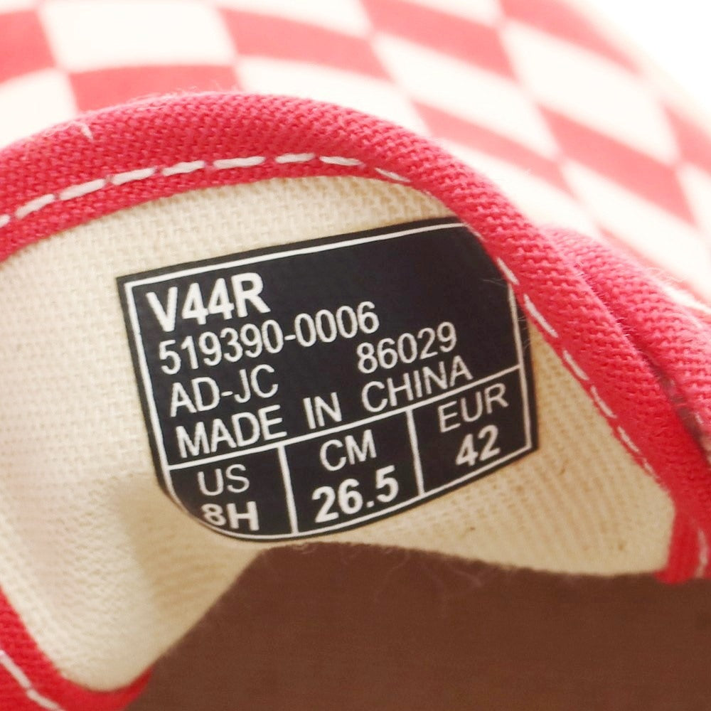 【中古】バンズ VANS オーセンティック チェッカーフラッグ キャンバス スニーカー レッドxホワイト【サイズ26.5cm】【RED】【S/S/A/W】【状態ランクA】【メンズ】【769296】