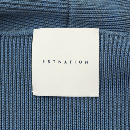 [Used] ESTNATION Cotton Polyester Knit Cardigan Blue x Gray [Size L] [BLU] [S/S] [Condition Rank B] ​​[Men&