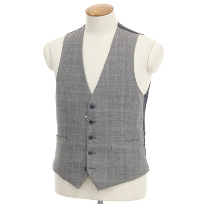 [Used] LARDINI Glen Check Gilet Vest Grey [Size 46] [GRY] [A/W] [Condition Rank B] ​​[Men&