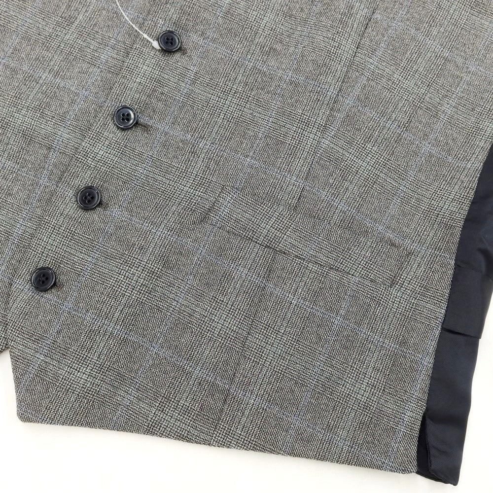 [Used] LARDINI Glen Check Gilet Vest Grey [Size 46] [GRY] [A/W] [Condition Rank B] ​​[Men&