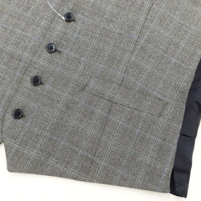 [Used] LARDINI Glen Check Gilet Vest Grey [Size 46] [GRY] [A/W] [Condition Rank B] ​​[Men&