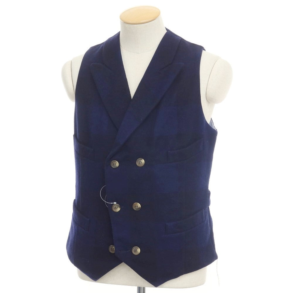 [Used] FORTELA Wool double gilet vest, navy [Size 42] [NVY] [A/W] [Condition rank B] ​​[Men&