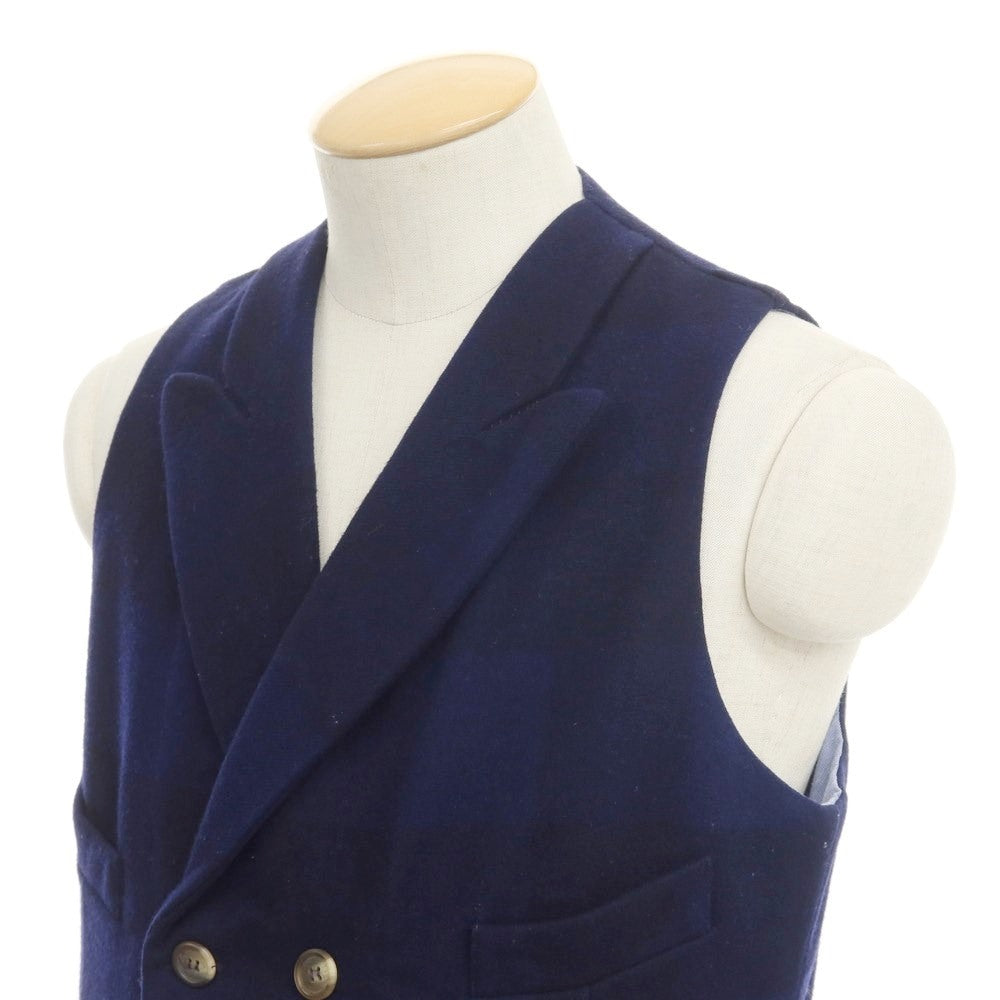 [Used] FORTELA Wool double gilet vest, navy [Size 42] [NVY] [A/W] [Condition rank B] ​​[Men&