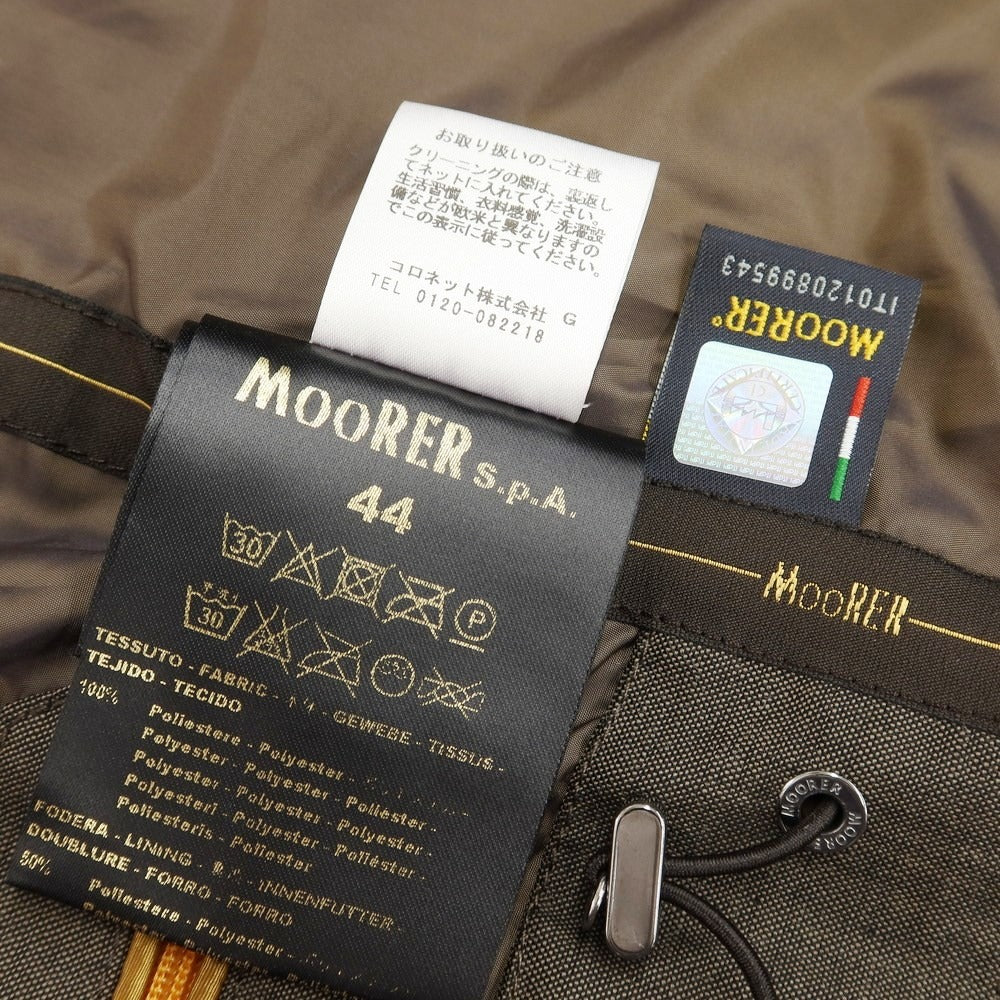 [Used] MOORER Double Breasted Coat
 Dark brown [Size 44] [BRW] [S/S] [Condition rank B] ​​[Men&