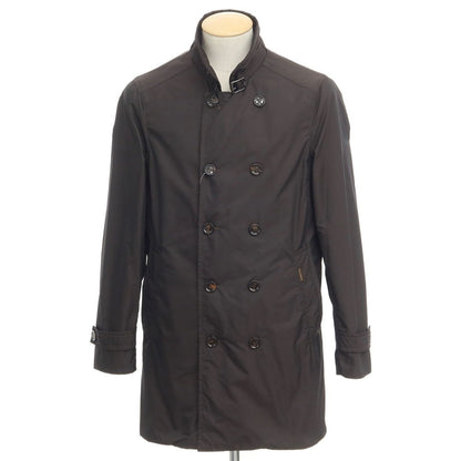 [Used] MOORER Double Breasted Coat
 Dark brown [Size 44] [BRW] [S/S] [Condition rank B] ​​[Men&