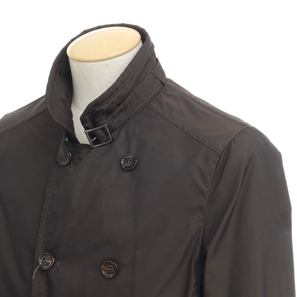[Used] MOORER Double Breasted Coat
 Dark brown [Size 44] [BRW] [S/S] [Condition rank B] ​​[Men&