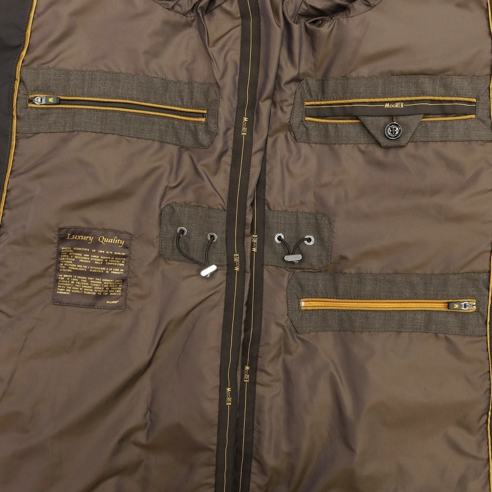 [Used] MOORER Double Breasted Coat
 Dark brown [Size 44] [BRW] [S/S] [Condition rank B] ​​[Men&